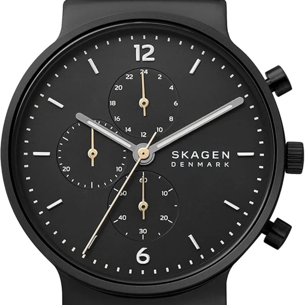 Skagen Boss Matte Black Chronograph Watch